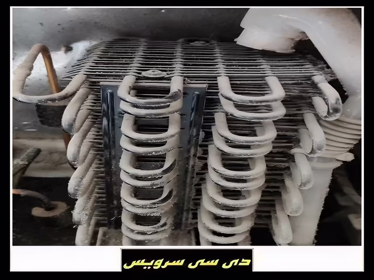 کثیفی قطعات یخچال ساید تی سی ال خنک نشدن یخچال