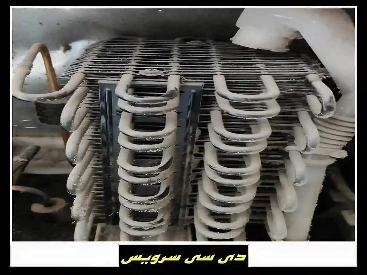 کثیفی قطعات یخچال ساید پلادیوم خنک نشدن یخچال